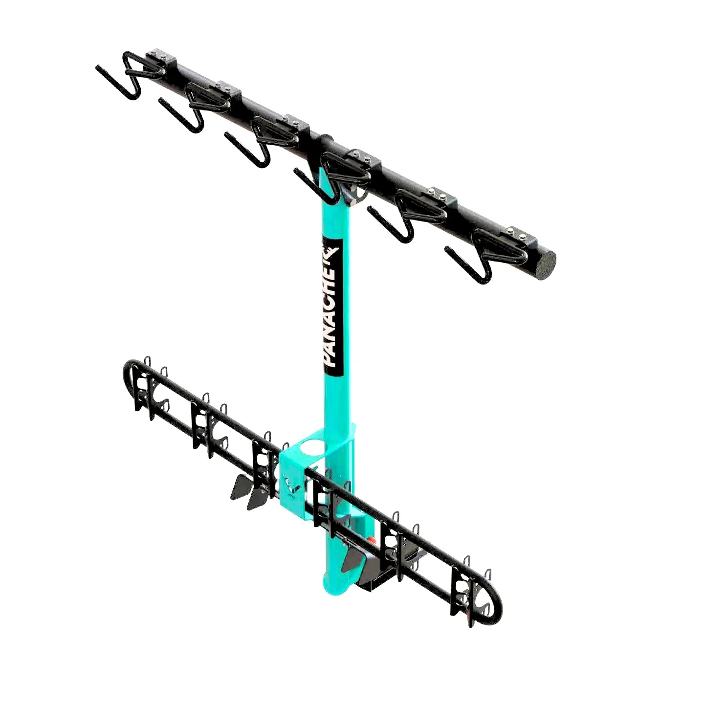 T6 IMPERFECT Turquoise vertical bike rack for 2 inch hitch